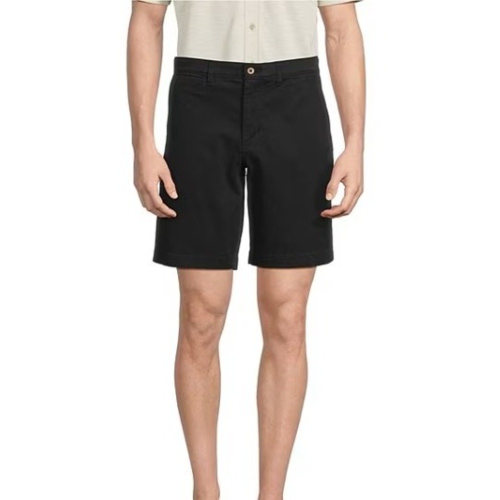 Tommy Bahama Boracay Chino Shorts Mens 36 Black Tencel Cotton Stretch